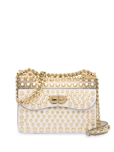 prada belle studded leather white gold|prada crossbody bags for women.